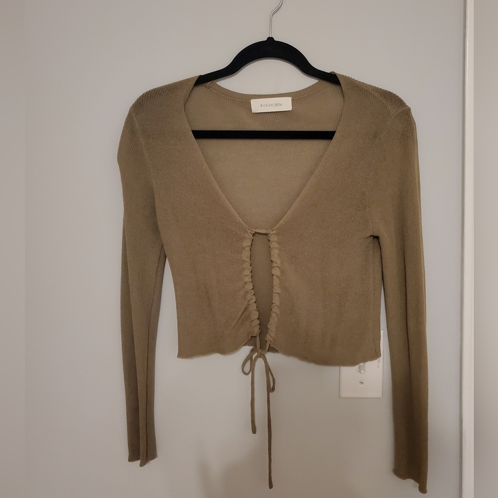 Tie up cardigan